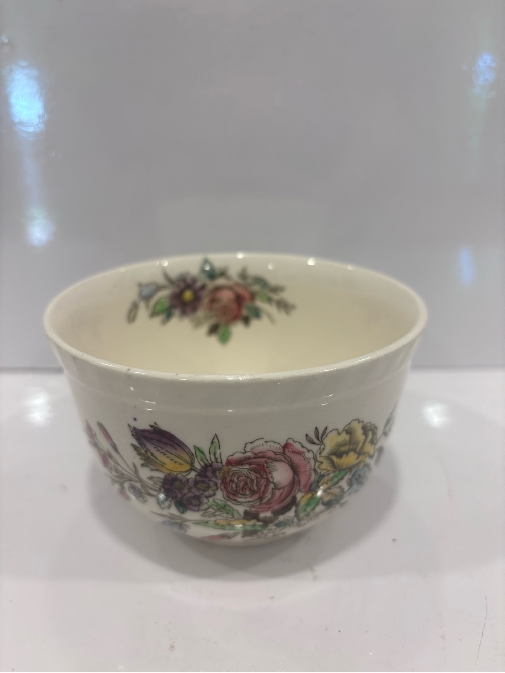 Vintage Johnson Bros England Windsor Ware GARDEN BOUQUET floral Bowl 4.5”